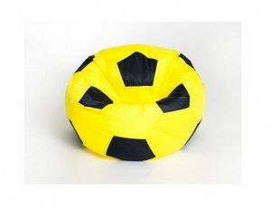 Кресло-мешок Мяч малый желто-черное в Краснокамске - krasnokamsk.ok-mebel.com | фото 1