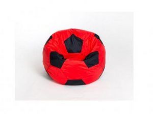 Кресло-мешок Мяч малый красно-черное в Краснокамске - krasnokamsk.ok-mebel.com | фото 1
