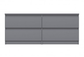 2.03.03.100.4 КАСТОР тумба 4 ящика RU серая в Краснокамске - krasnokamsk.ok-mebel.com | фото 2