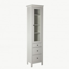 2.08.07.120.1 САГА шкаф с витриной 50 белый RU в Краснокамске - krasnokamsk.ok-mebel.com | фото 2