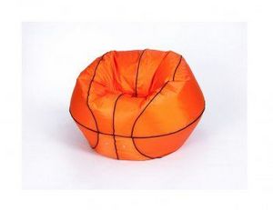 Кресло-мешок Баскетбольный мяч малый оранжево-черное в Краснокамске - krasnokamsk.ok-mebel.com | фото 2