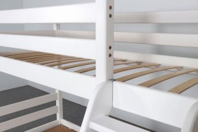 АДЕЛЬ Кровать двухъярусная с наклонной лестницей (белый) в Краснокамске - krasnokamsk.ok-mebel.com | фото 6