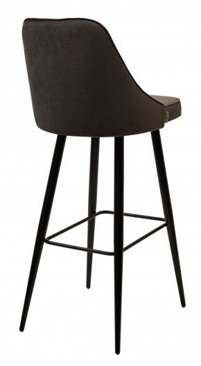 Барный стул NEPAL-BAR ГРАФИТ #14, велюр/ черный каркас (H=78cm) М-City в Краснокамске - krasnokamsk.ok-mebel.com | фото 3