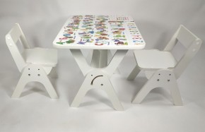 Детский растущий стол-парта и два стула Я САМ "Умка-Дуо" (Алфавит) в Краснокамске - krasnokamsk.ok-mebel.com | фото