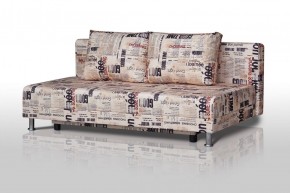 Диван-кровать Комфорт без подлокотников Принт "Gazeta" (2 подушки) в Краснокамске - krasnokamsk.ok-mebel.com | фото 1