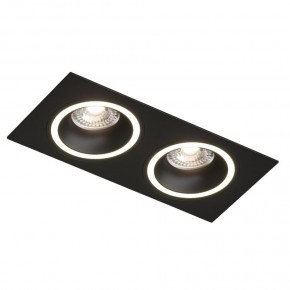 DK2062-BK Встраиваемый светильник, IP 20, до 15 Вт, GU10, LED, черный, алюминий в Краснокамске - krasnokamsk.ok-mebel.com | фото