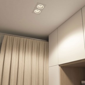 DK2062-WH Встраиваемый светильник, IP 20, до 15 Вт, GU10, LED, белый, алюминий в Краснокамске - krasnokamsk.ok-mebel.com | фото 4