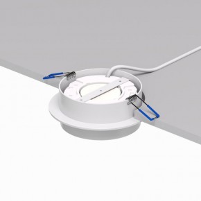 DK2090-WH Встраиваемый светильник FLAT, IP 20, до 15 Вт, GX53, LED, белый, алюминий в Краснокамске - krasnokamsk.ok-mebel.com | фото 3