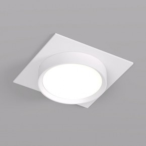 DK2091-WH Встраиваемый светильник FLAT, IP 20, до 15 Вт, GX53, LED, белый, алюминий в Краснокамске - krasnokamsk.ok-mebel.com | фото