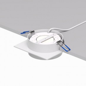 DK2091-WH Встраиваемый светильник FLAT, IP 20, до 15 Вт, GX53, LED, белый, алюминий в Краснокамске - krasnokamsk.ok-mebel.com | фото 4