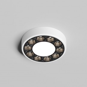 DK2440-WB Встраиваемый светильник DUAL 5+5 Вт, LED 4000K, IP 20, d90mm, белый/черный, алюминий/акрил в Краснокамске - krasnokamsk.ok-mebel.com | фото