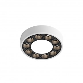 DK2440-WB Встраиваемый светильник DUAL 5+5 Вт, LED 4000K, IP 20, d90mm, белый/черный, алюминий/акрил в Краснокамске - krasnokamsk.ok-mebel.com | фото 4