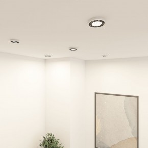 DK2441-WB Встраиваемый светильник DUAL 9+9 Вт, LED 4000K, IP 20, d120mm, белый/черный, алюминий/акрил в Краснокамске - krasnokamsk.ok-mebel.com | фото 6