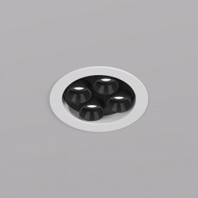 DK2510-WB Встраиваемый светильник SPACE со светодиодом d65 220V 8W 38° 4000К IP20 белый/черный алюминий в Краснокамске - krasnokamsk.ok-mebel.com | фото