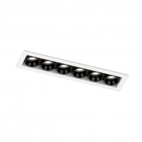 DK2514-WB Встраиваемый светильник SPACE со светодиодом L126mm 220V 10W 38° 4000К IP20 белый/черный алюминий в Краснокамске - krasnokamsk.ok-mebel.com | фото 5