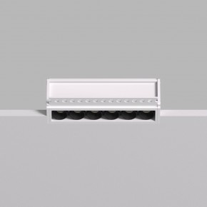 DK2531-WB Встраиваемый светильник SPACE со светодиодом под шпатлевку L126mm 220V 10W 38° 4000К IP20 белый/черный алюминий в Краснокамске - krasnokamsk.ok-mebel.com | фото 4