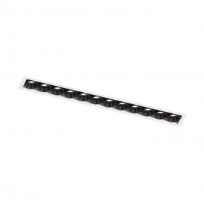 DK2532-WB Встраиваемый светильник SPACE со светодиодом под шпатлевку L240mm 220V 20W 38° 4000К IP20 белый/черный алюминий в Краснокамске - krasnokamsk.ok-mebel.com | фото 5