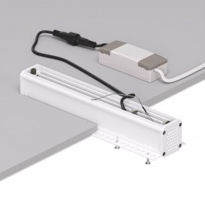 DK2532-WB Встраиваемый светильник SPACE со светодиодом под шпатлевку L240mm 220V 20W 38° 4000К IP20 белый/черный алюминий в Краснокамске - krasnokamsk.ok-mebel.com | фото 6