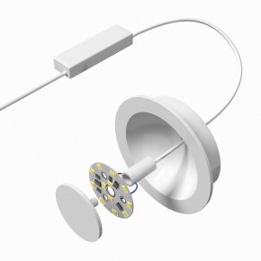 DK2700-WH Встраиваемый светильник, IP 20, 7 Вт, LED 3000, белый, алюминий в Краснокамске - krasnokamsk.ok-mebel.com | фото 4