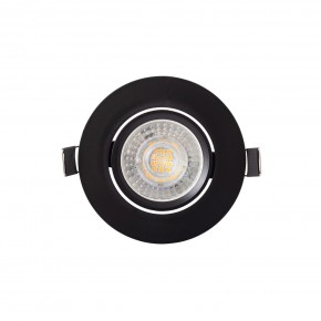 DK3020-BK Встраиваемый светильник, IP 20, 10 Вт, GU5.3, LED, черный, пластик в Краснокамске - krasnokamsk.ok-mebel.com | фото