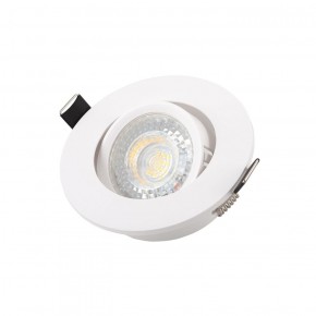 DK3020-WH Встраиваемый светильник, IP 20, 10 Вт, GU5.3, LED, белый, пластик в Краснокамске - krasnokamsk.ok-mebel.com | фото 3
