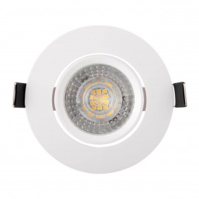 DK3020-WH Встраиваемый светильник, IP 20, 10 Вт, GU5.3, LED, белый, пластик в Краснокамске - krasnokamsk.ok-mebel.com | фото