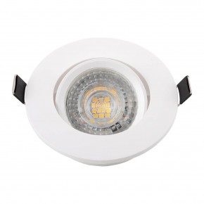 DK3020-WH Встраиваемый светильник, IP 20, 10 Вт, GU5.3, LED, белый, пластик в Краснокамске - krasnokamsk.ok-mebel.com | фото 4