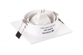 DK3021-WH Встраиваемый светильник, IP 20, 10 Вт, GU5.3, LED, белый, пластик в Краснокамске - krasnokamsk.ok-mebel.com | фото 4