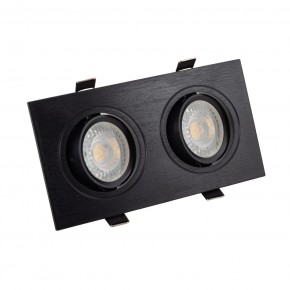 DK3022-BK Встраиваемый светильник, IP 20, 10 Вт, GU5.3, LED, черный, пластик в Краснокамске - krasnokamsk.ok-mebel.com | фото