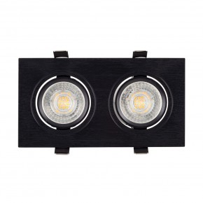 DK3022-BK Встраиваемый светильник, IP 20, 10 Вт, GU5.3, LED, черный, пластик в Краснокамске - krasnokamsk.ok-mebel.com | фото 2