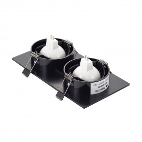 DK3022-BK Встраиваемый светильник, IP 20, 10 Вт, GU5.3, LED, черный, пластик в Краснокамске - krasnokamsk.ok-mebel.com | фото 3