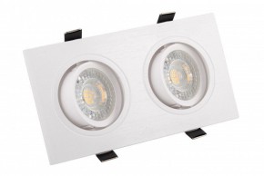 DK3022-WH Встраиваемый светильник, IP 20, 10 Вт, GU5.3, LED, белый, пластик в Краснокамске - krasnokamsk.ok-mebel.com | фото