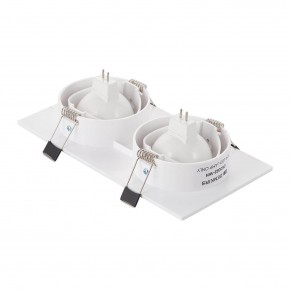 DK3022-WH Встраиваемый светильник, IP 20, 10 Вт, GU5.3, LED, белый, пластик в Краснокамске - krasnokamsk.ok-mebel.com | фото 3