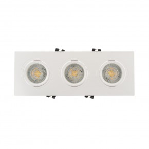 DK3023-WH Встраиваемый светильник, IP 20, 10 Вт, GU5.3, LED, белый, пластик в Краснокамске - krasnokamsk.ok-mebel.com | фото