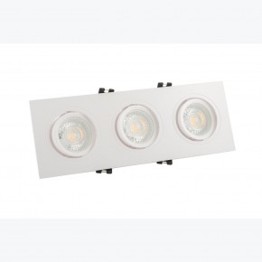 DK3023-WH Встраиваемый светильник, IP 20, 10 Вт, GU5.3, LED, белый, пластик в Краснокамске - krasnokamsk.ok-mebel.com | фото 2