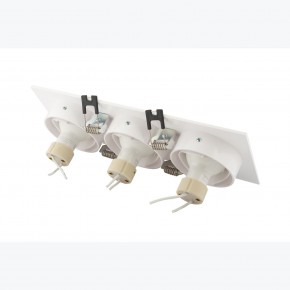 DK3023-WH Встраиваемый светильник, IP 20, 10 Вт, GU5.3, LED, белый, пластик в Краснокамске - krasnokamsk.ok-mebel.com | фото 4