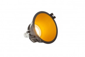 DK3026-BG Встраиваемый светильник, IP 20, 10 Вт, GU5.3, LED, черный/золотой, пластик в Краснокамске - krasnokamsk.ok-mebel.com | фото 3