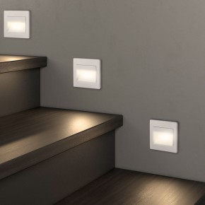 DK3050-WH Светильник встраиваемый в стену, IP 20, LED 3000, 1 Вт, белый, пластик в Краснокамске - krasnokamsk.ok-mebel.com | фото 6