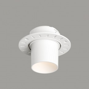 DK3057-WH Встраиваемый светильник под шпатлевку, IP20, до 15 Вт, LED, GU5,3, белый, пластик в Краснокамске - krasnokamsk.ok-mebel.com | фото