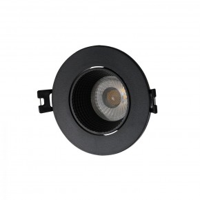 DK3061-BK Встраиваемый светильник, IP 20, 10 Вт, GU5.3, LED, черный/черный, пластик в Краснокамске - krasnokamsk.ok-mebel.com | фото