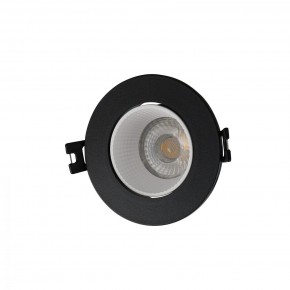DK3061-BK+WH Встраиваемый светильник, IP 20, 10 Вт, GU5.3, LED, черный/белый, пластик в Краснокамске - krasnokamsk.ok-mebel.com | фото
