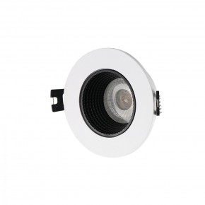 DK3061-WH+BK Встраиваемый светильник, IP 20, 10 Вт, GU5.3, LED, белый/черный, пластик в Краснокамске - krasnokamsk.ok-mebel.com | фото