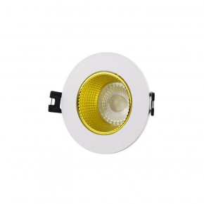 DK3061-WH+YE Встраиваемый светильник, IP 20, 10 Вт, GU5.3, LED, белый/желтый, пластик в Краснокамске - krasnokamsk.ok-mebel.com | фото 1