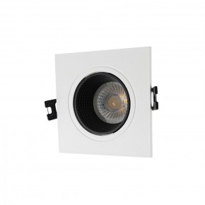 DK3071-WH+BK Встраиваемый светильник, IP 20, 10 Вт, GU5.3, LED, белый/черный, пластик в Краснокамске - krasnokamsk.ok-mebel.com | фото