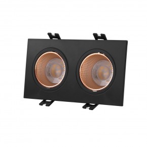DK3072-BBR Встраиваемый светильник, IP 20, 10 Вт, GU5.3, LED, черный/бронзовый, пластик в Краснокамске - krasnokamsk.ok-mebel.com | фото