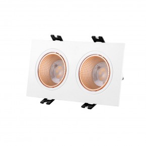 DK3072-WBR Встраиваемый светильник, IP 20, 10 Вт, GU5.3, LED, белый/бронзовый, пластик в Краснокамске - krasnokamsk.ok-mebel.com | фото