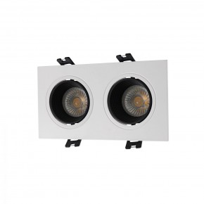 DK3072-WH+BK Встраиваемый светильник, IP 20, 10 Вт, GU5.3, LED, белый/черный, пластик в Краснокамске - krasnokamsk.ok-mebel.com | фото