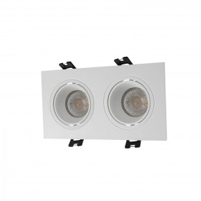 DK3072-WH Встраиваемый светильник, IP 20, 10 Вт, GU5.3, LED, белый/белый, пластик в Краснокамске - krasnokamsk.ok-mebel.com | фото