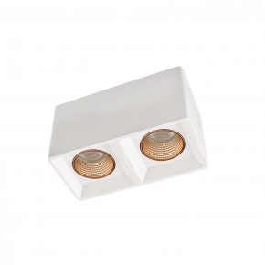 DK3085-WH+BR Светильник накладной IP 20, 10 Вт, GU5.3, LED, белый/бронзовый, пластик в Краснокамске - krasnokamsk.ok-mebel.com | фото