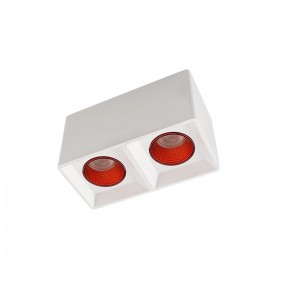 DK3085-WH+RD Светильник накладной IP 20, 10 Вт, GU5.3, LED, белый/красный, пластик в Краснокамске - krasnokamsk.ok-mebel.com | фото